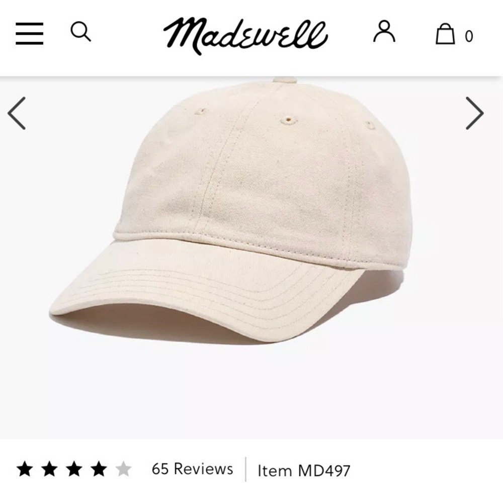NWT Madewell Broken-In Baseball Hat